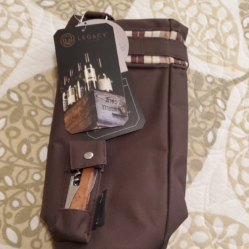 Legacy Chocolate Wine Carrier with Opener